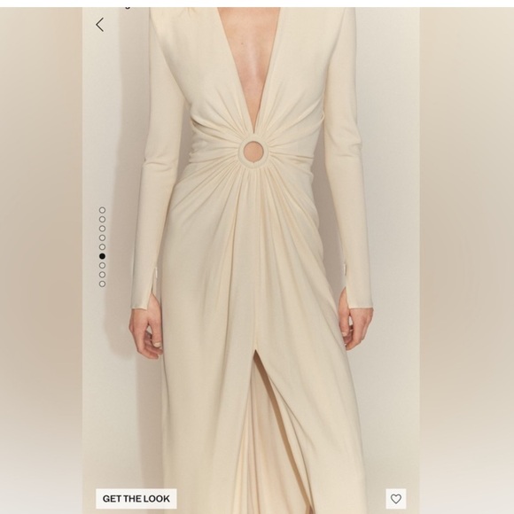 New Mango Carla Time Capsule Hoop Dress Gown with Gathered Opening, NWT - Picture 6 of 10